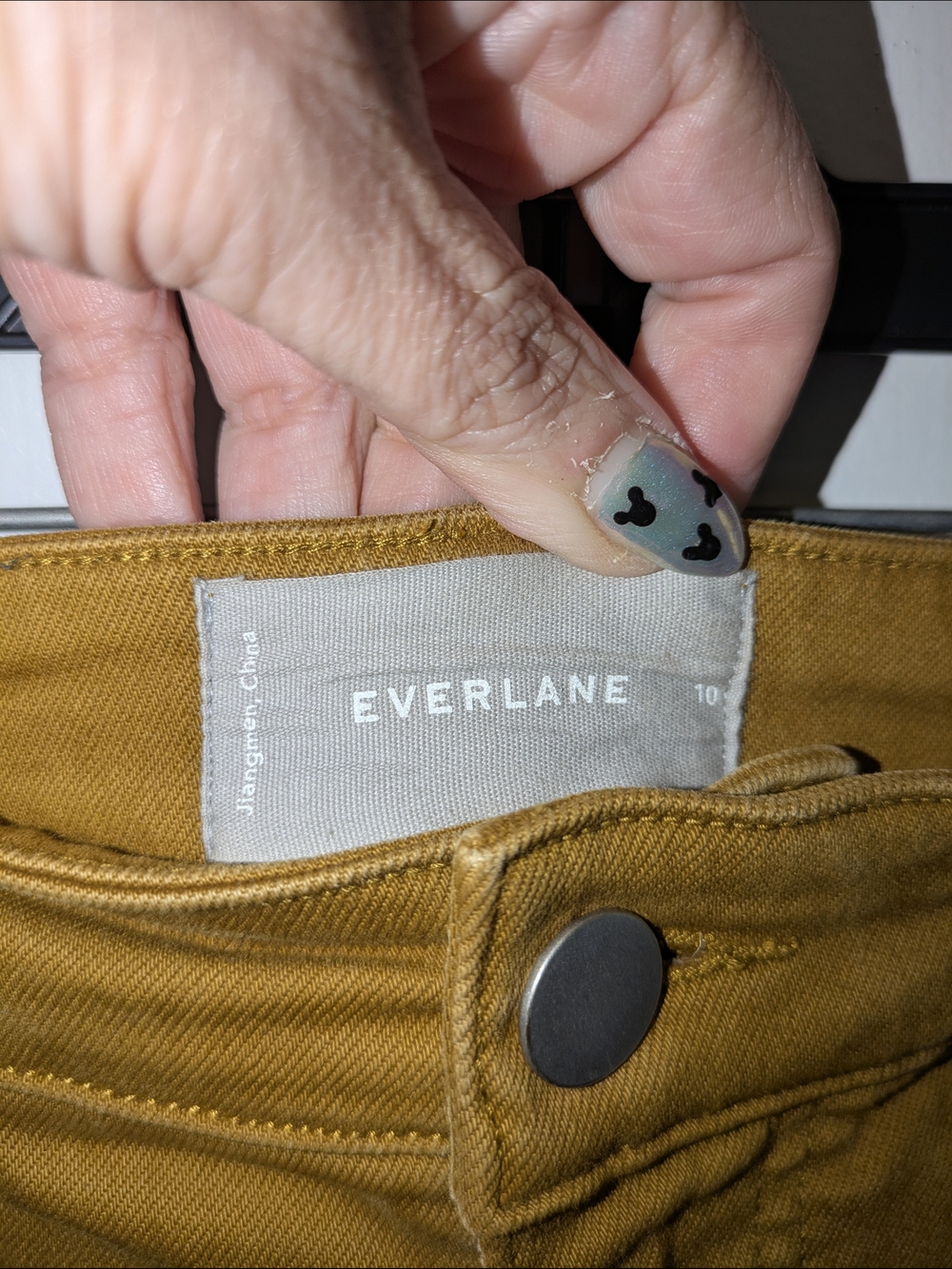Everlane Cropped Straight Pants Golden Mustard Size 10 - Picture 6 of 8